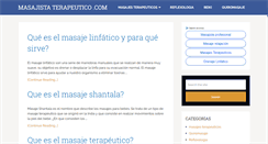 Desktop Screenshot of masajistaterapeutico.com